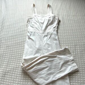 GAP White Wide Leg Jumpsuit
